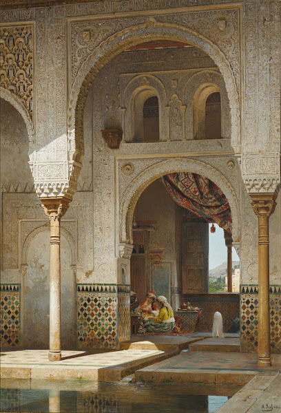 In the Courtyard of the Alhambra 1882