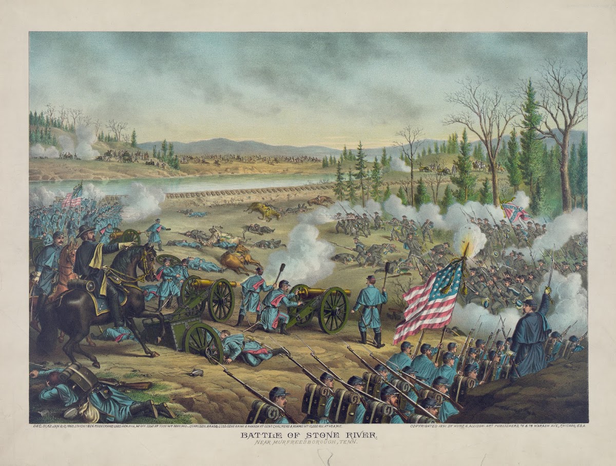 Battle of Stone River Near Murfreesborough TennDec 31 62 1891