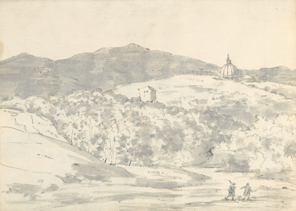Landscape with a Towered Building and Domed Church 177475