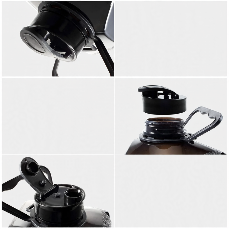 Sports bottle with magnetic holder, 2700 ml, silicone