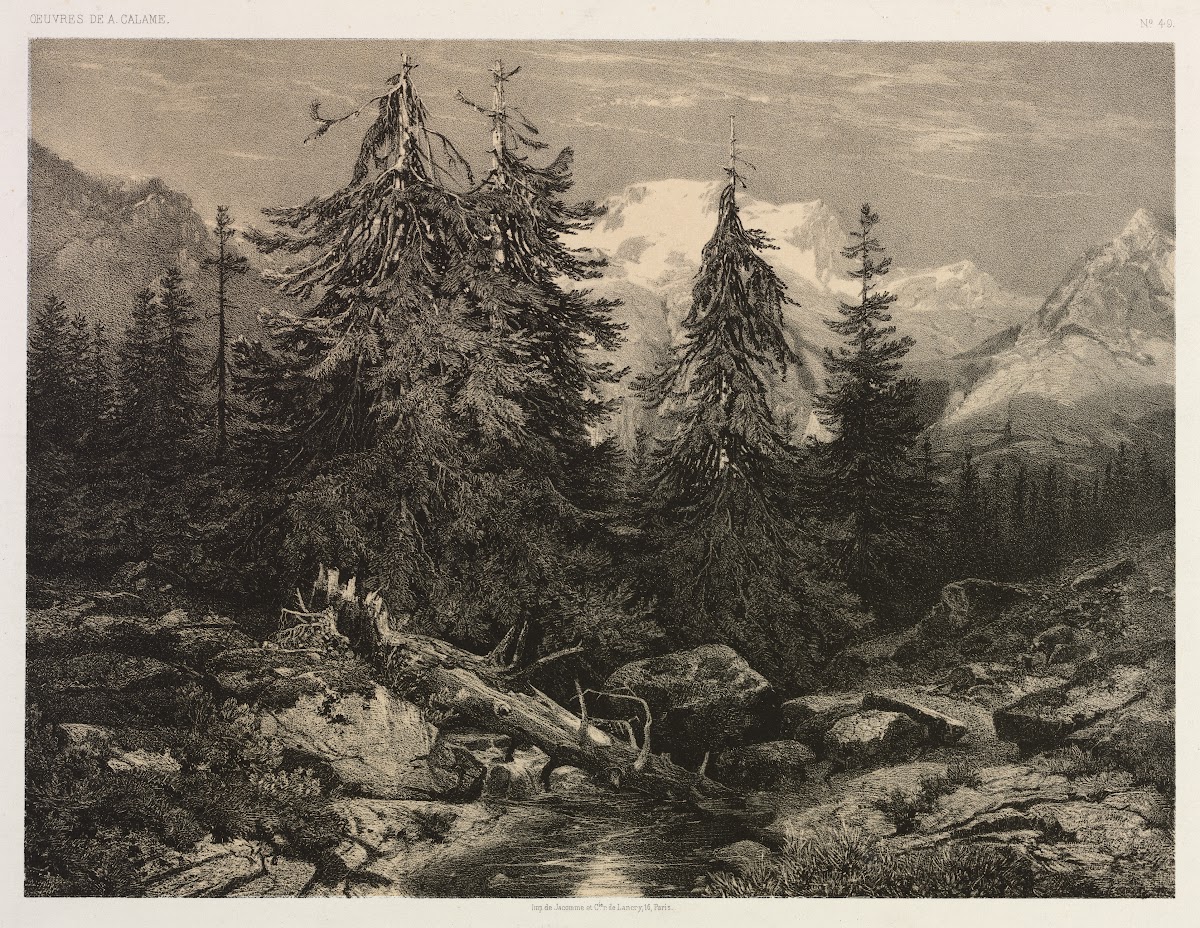 Alpine Stream mid 1800s