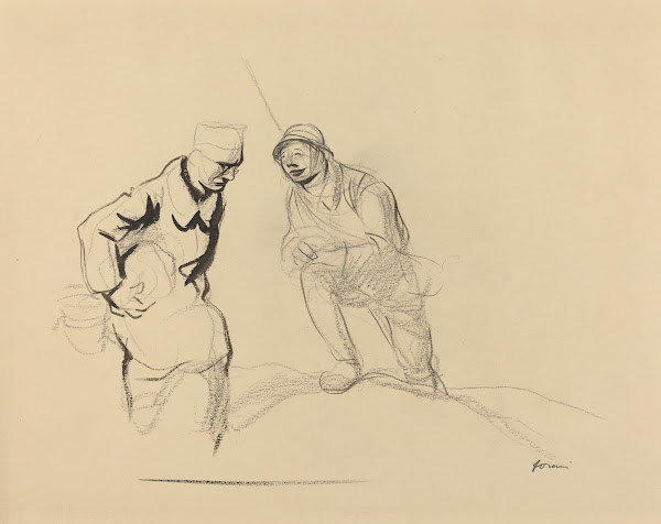 Two Soldiers c 1914 1919