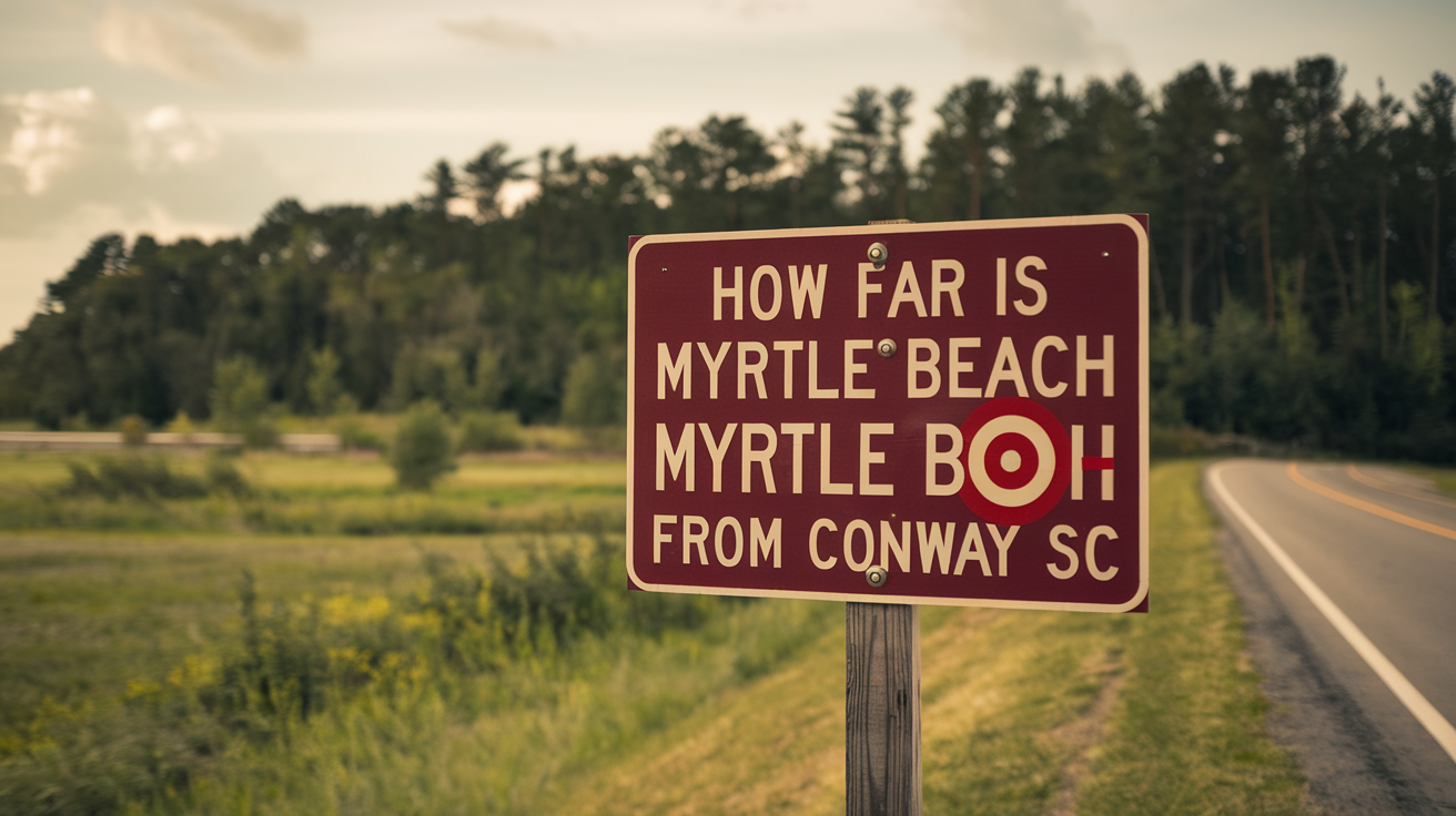 Distance from Conway SC to Target Myrtle Beach