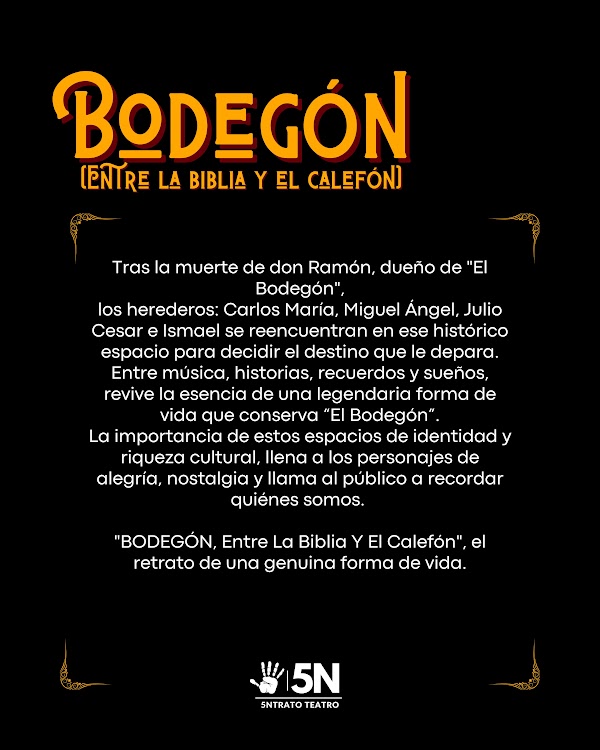 Bodegón, entre la biblia y el calefón