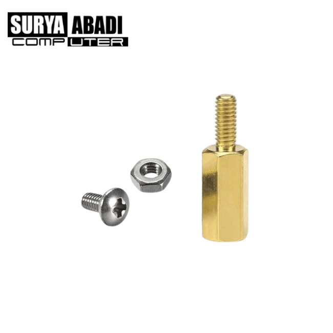 SPACER LOGAM BESI KUNINGAN 1.5CM 15MM 