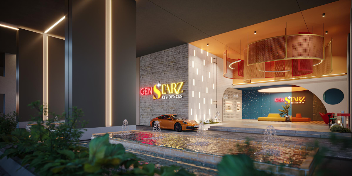 Gen Starz Residences — grand drop off lobby