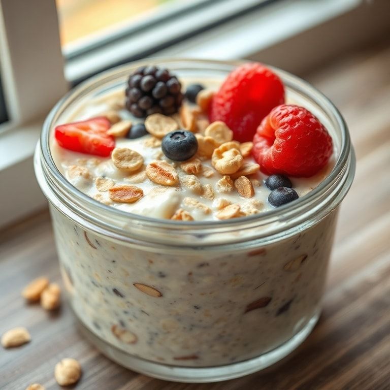 Easy High Protein Overnight Oats for Quick Healthy Breakfast: Breakfast Boost in Minutes
