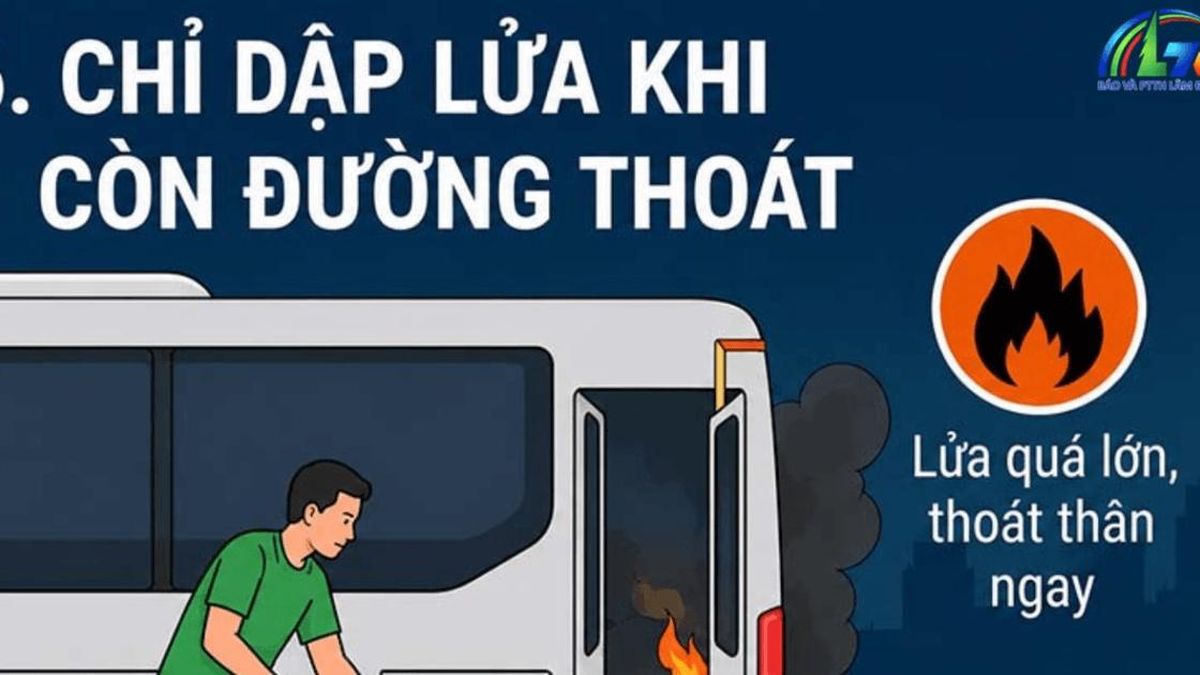Kỹ năng thoát hiểm khỏi ô tô bốc cháy - Báo Lâm Đồng