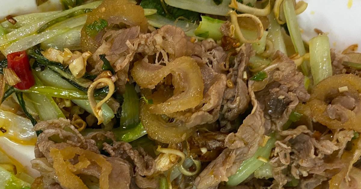 Bê thui xào sả ớt