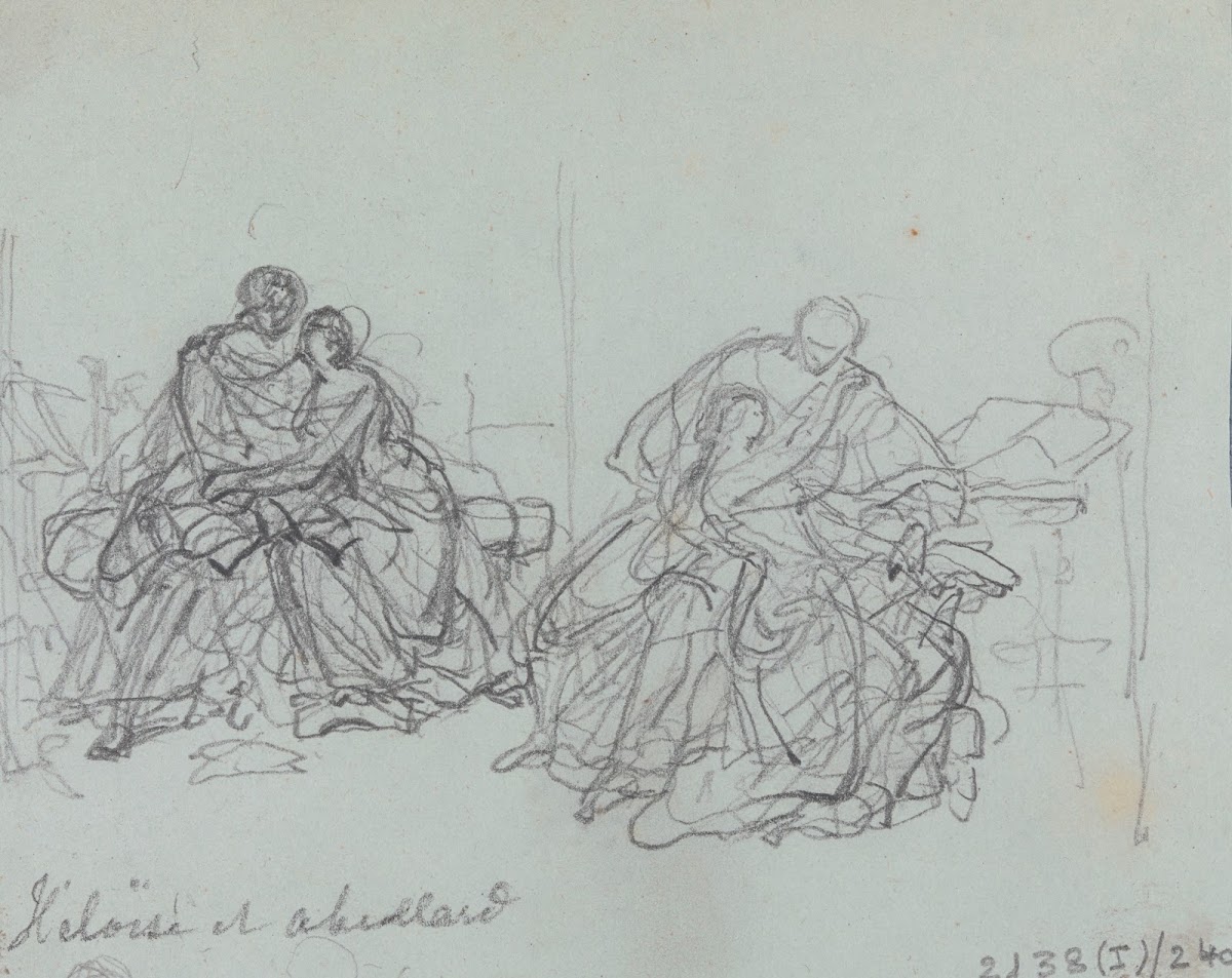 Two Studies for Héloïse and Abélard