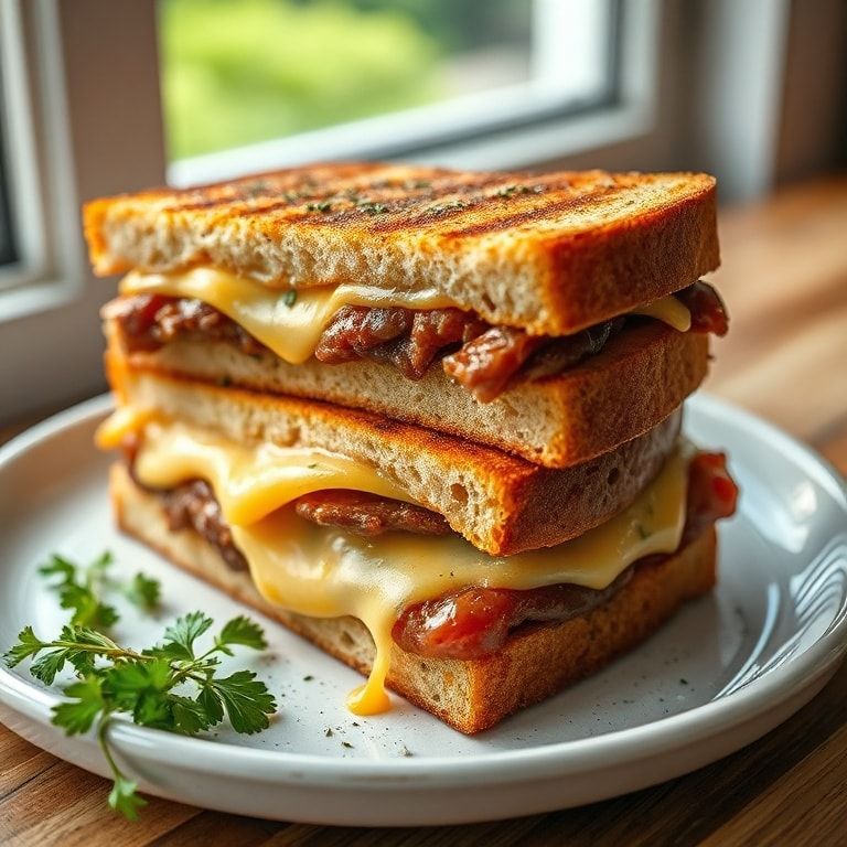 Easy Beef Croque Monsieur Sandwiches Recipe – Quick Cheesy Comfort