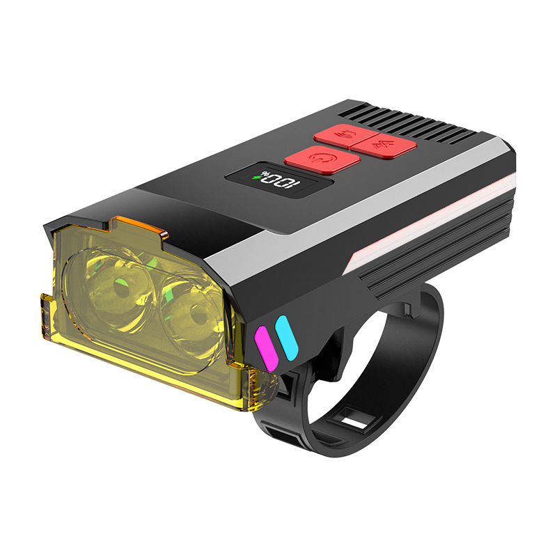 Bicycle lighting, front and rear lights, night ride