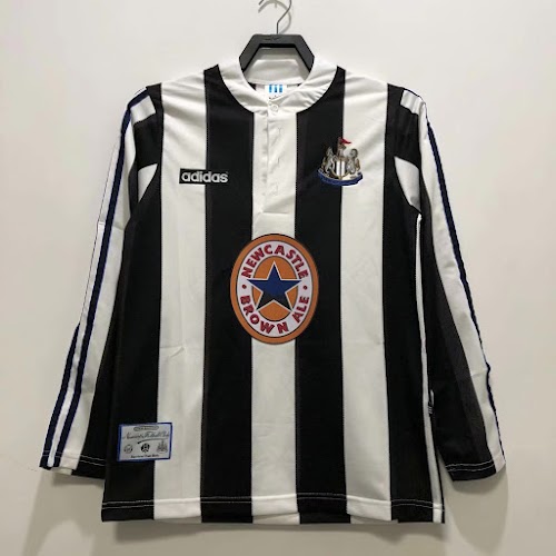 Retro 95-97 Newcastle United Local Manga Larga