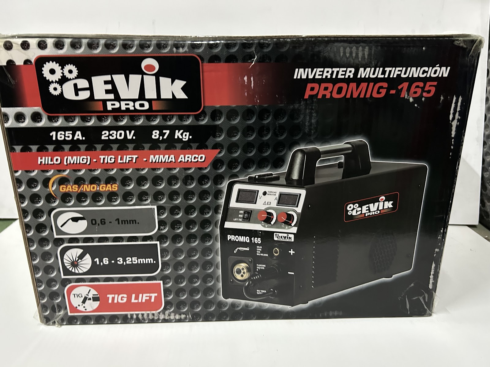  SOLDADOR CEVIK MULTIPROCESO PROMIG 165