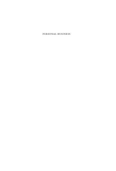 Personal Business- Character and Commerce in Victorian Literature and Culture