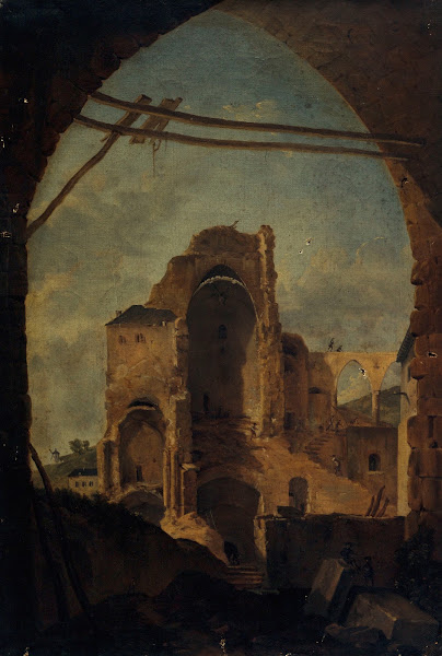 Ruines De Lancienne Abbaye De Montmartre Dite Abbaye Den Bas 1840