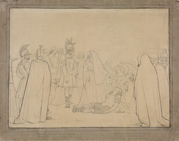 Aeneas Shown the Body of Pallas from Virgils Aeneid 1843