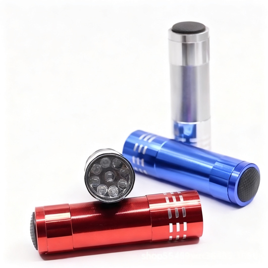 UV-Taschenlampe mit Aluminium-Gehäuse