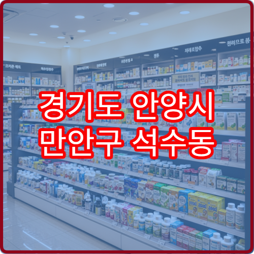 경기도 안양시 만안구 석수동 일요일 당번·당직 약국 문 연 곳 확인