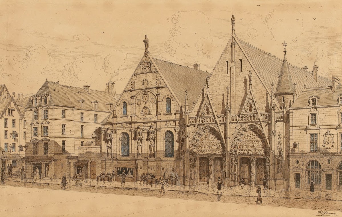 Lancien Hôtel Dieu entrée rue du marché Palu 1590