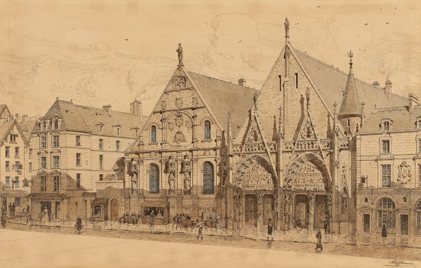 Lancien Hôtel Dieu entrée rue du marché Palu 1590