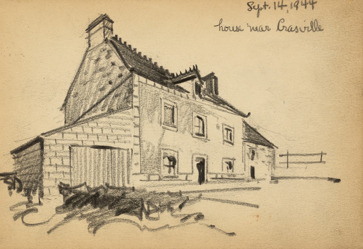 House near Crasville 1944