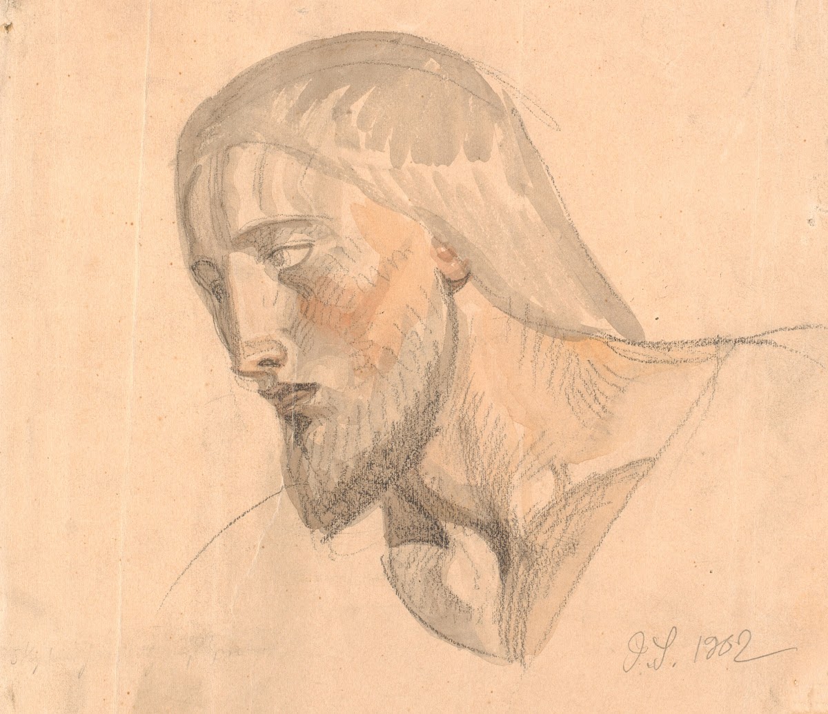 Studie af hoved 1901   1902