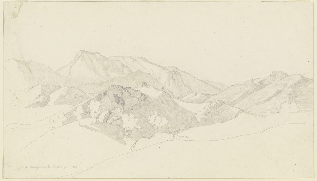 Auf der Straße nach Civitella dem heutigen Bellegra 1830