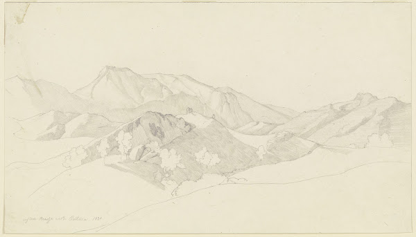 Auf der Straße nach Civitella dem heutigen Bellegra 1830