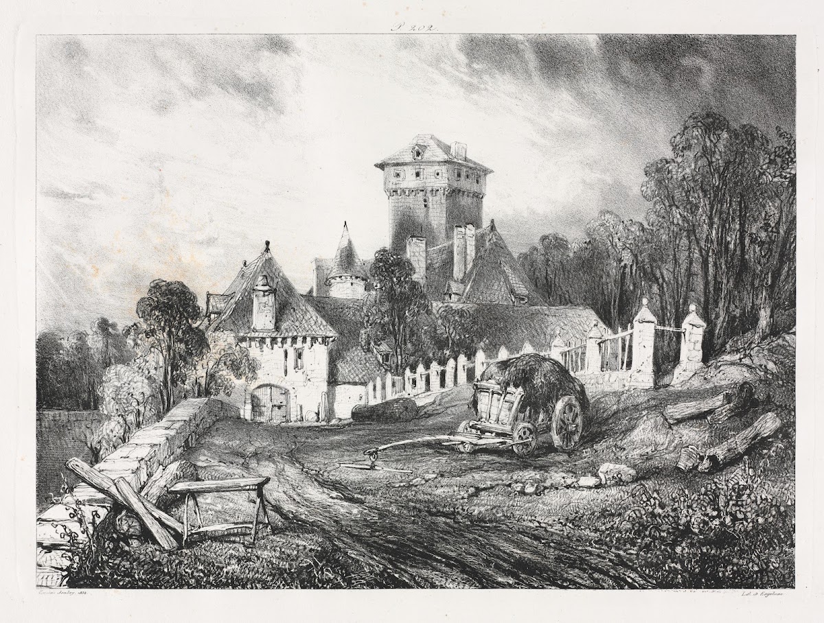 Château de Pesteil à Polminhac 1832