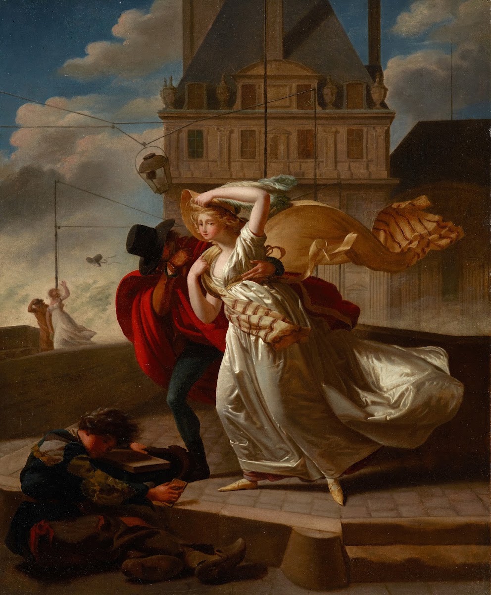 Gust of Wind on the Pont Royal About 1799
