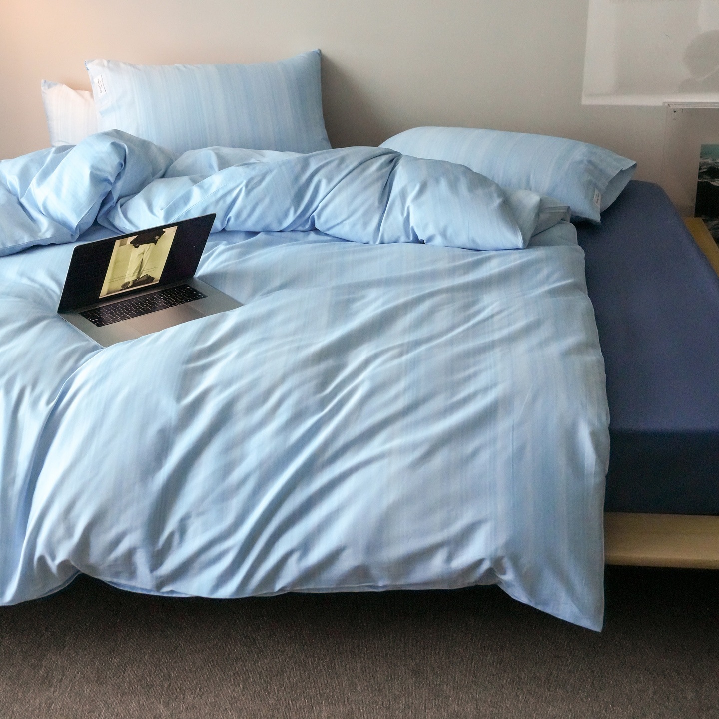 Cotton satin bedding set, 100s count, digital print