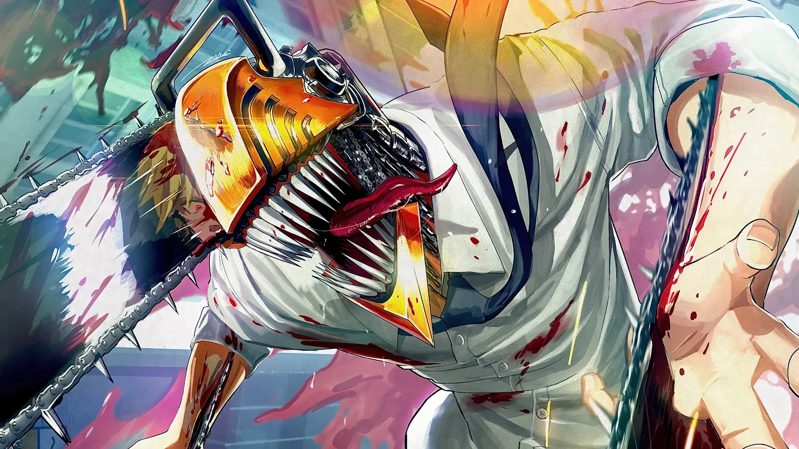 Anime, Anime Boys, Chainsaw Man, Denji (Chainsaw Man), Chainsaws 4K Desktop, iPhone Wallpaper Background