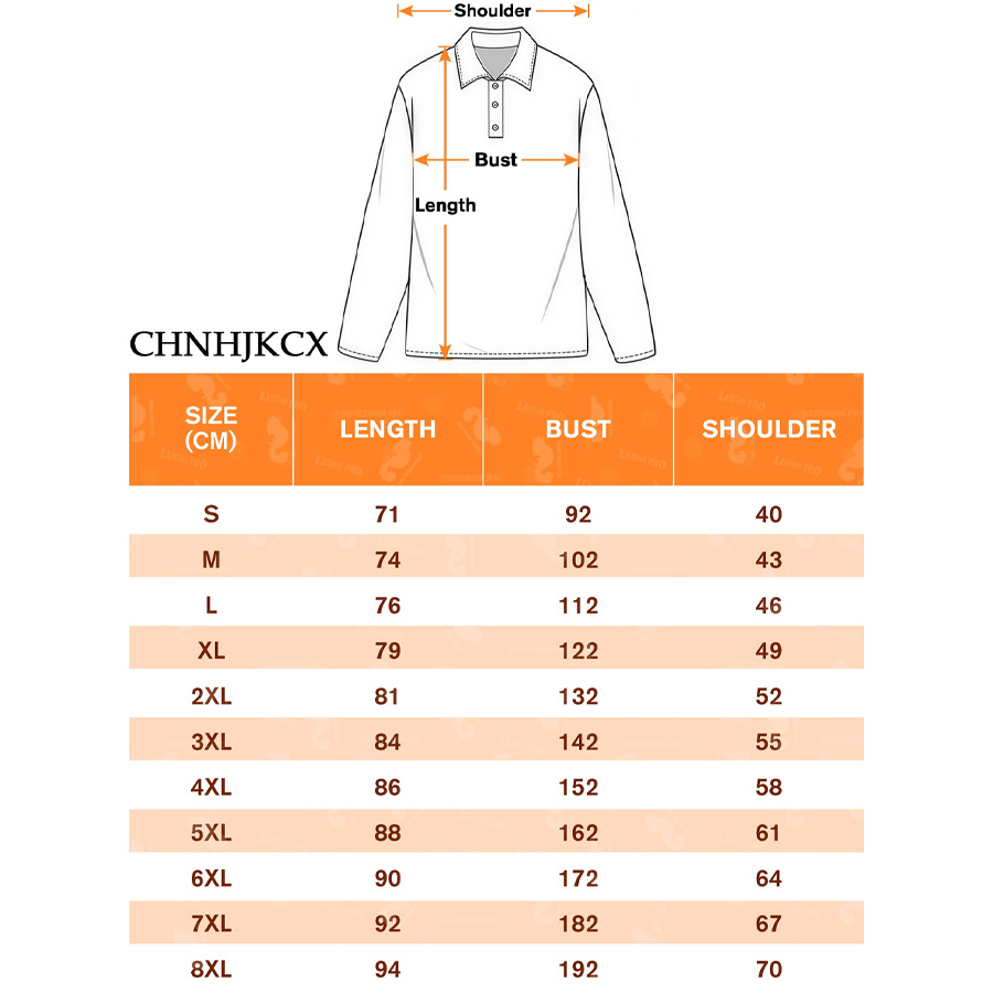 AOP CHN Pearl Button Long Sleeve Polo Shirt-CHNZGKCXPL