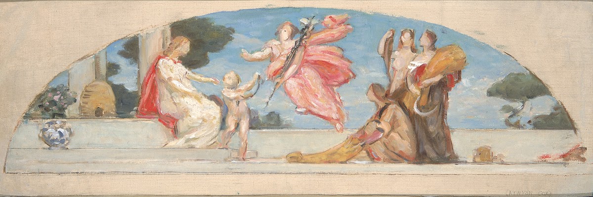 Study for mural Union Trust Company Building The Sources of Wealth ca 1903