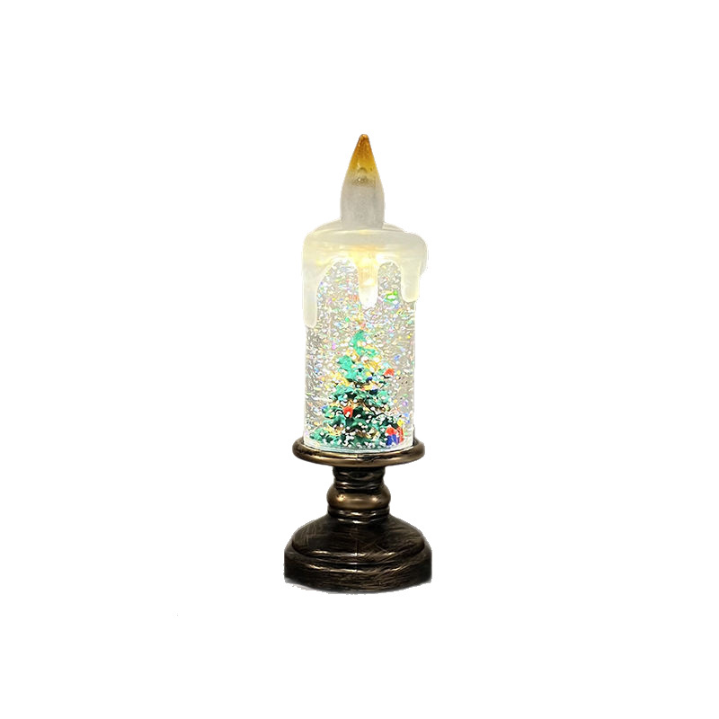 LED Christmas candle with lighting effect, table decoration