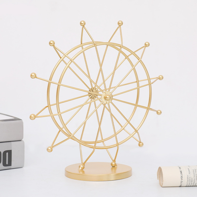 Rotating Ferris wheel model, iron, European style