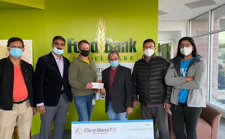 ITServe Alliance Philadelphia Chapter Donated $2,500 to the Food Bank of Delaware