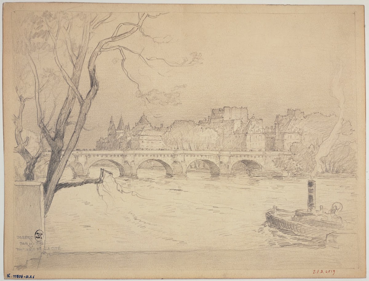 Le Pont Neuf et la Cité 1926