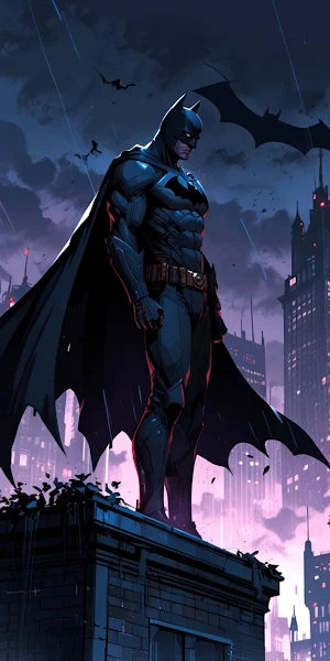Batman, Gotham City, Superhero, Dc Comics 2K iPhone Wallpaper Background