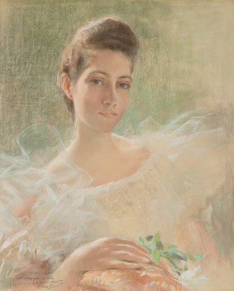 A beauty in white 1895
