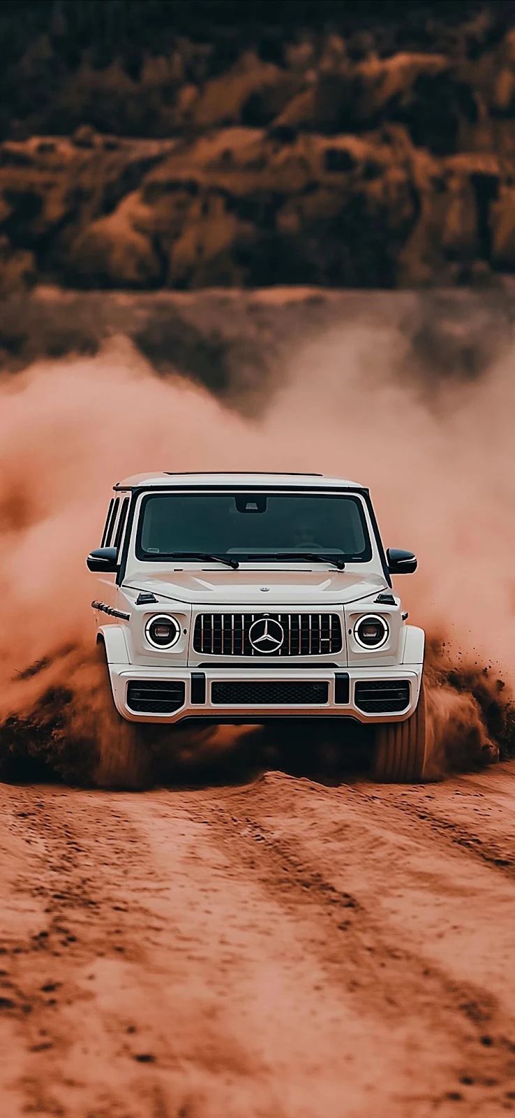 Mercedes Benz G Class Desert Drive - Automotive Photography iPhone Wallpaper (996x2160)