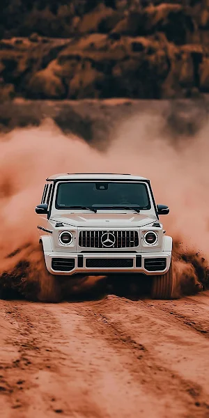 Mercedes Benz G Class Desert Drive iPhone Wallpaper Background