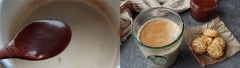 Rót trà ra ly và múc một thìa kem caramel vừa làm vào ly trà khuấy đều là xong. Trong những ngày mùa đông lạnh thì một ly trà sữa caramel ngọt ấm thơm lừng sẽ giúp bạn làm ấm cơ thể. Thức uống rất thích hợp để bạn thưởng thức vào mỗi sáng trước khi bắt đầu một ngày mới. Hoặc dùng cho buổi trà chiều thảnh thơi bên người thân.
