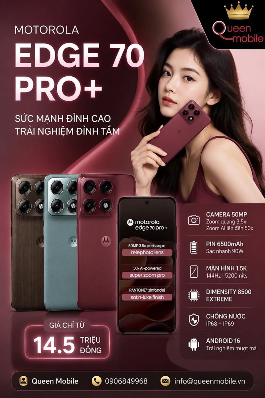 Motorola Edge 70 Pro+ Chính Thức Ra Mắt Với Dimensity 8500 Extreme, Camera Tiềm Vọng Đánh Bại Nhiều Flagship Cao Cấp