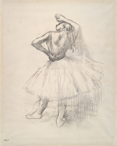 Danseuse debout le bras droit levé Standing dancer right armraised 1980