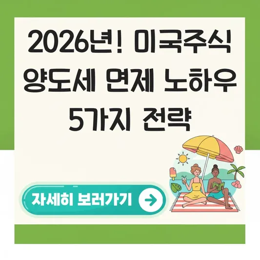 미국주식 분할 매도로 연간 수익 250만원 이하 유지하는 양도세 면제 노하우 대표 이미지