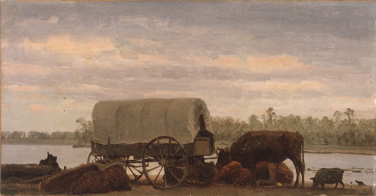 Nooning on the Platte c1859