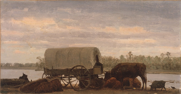 Nooning on the Platte c1859