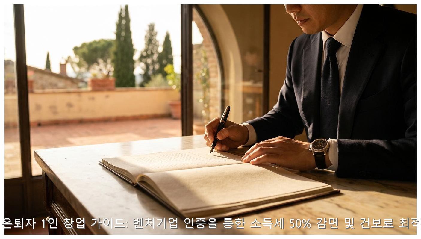 2026년 은퇴자 1인 창업 가이드: 벤처기업 인증을 통한 소득세 50% 감면 및 건보료 최적화 전략 핵심 안내 및 분석 인포그래픽 (3)